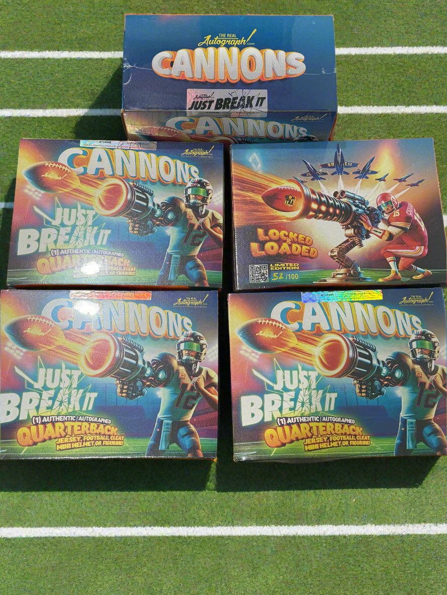 Cannons NFL Mystery Box - 1 SIGNED NFL QUARTERBACK ITEM