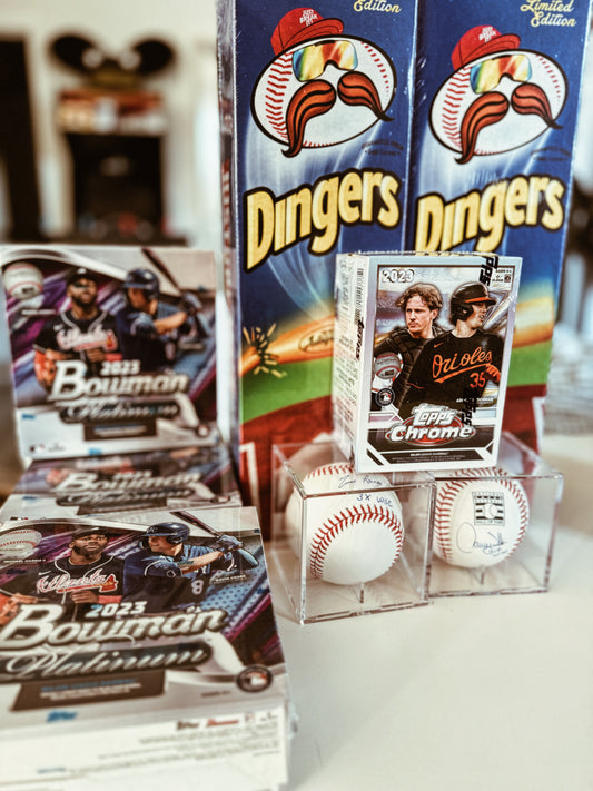 MLB Break Starter Kit - Dingers - Total 8 Signed Baseballs  - Topps Chrome - Bowman 2023 Mega