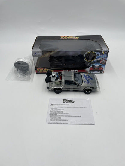 Christopher Lloyd Autographed Delorean DieCast Back to the Future II CIB w/COA