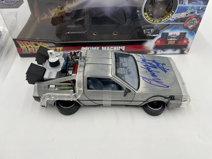 Christopher Lloyd Autographed Delorean DieCast Back to the Future II CIB w/COA