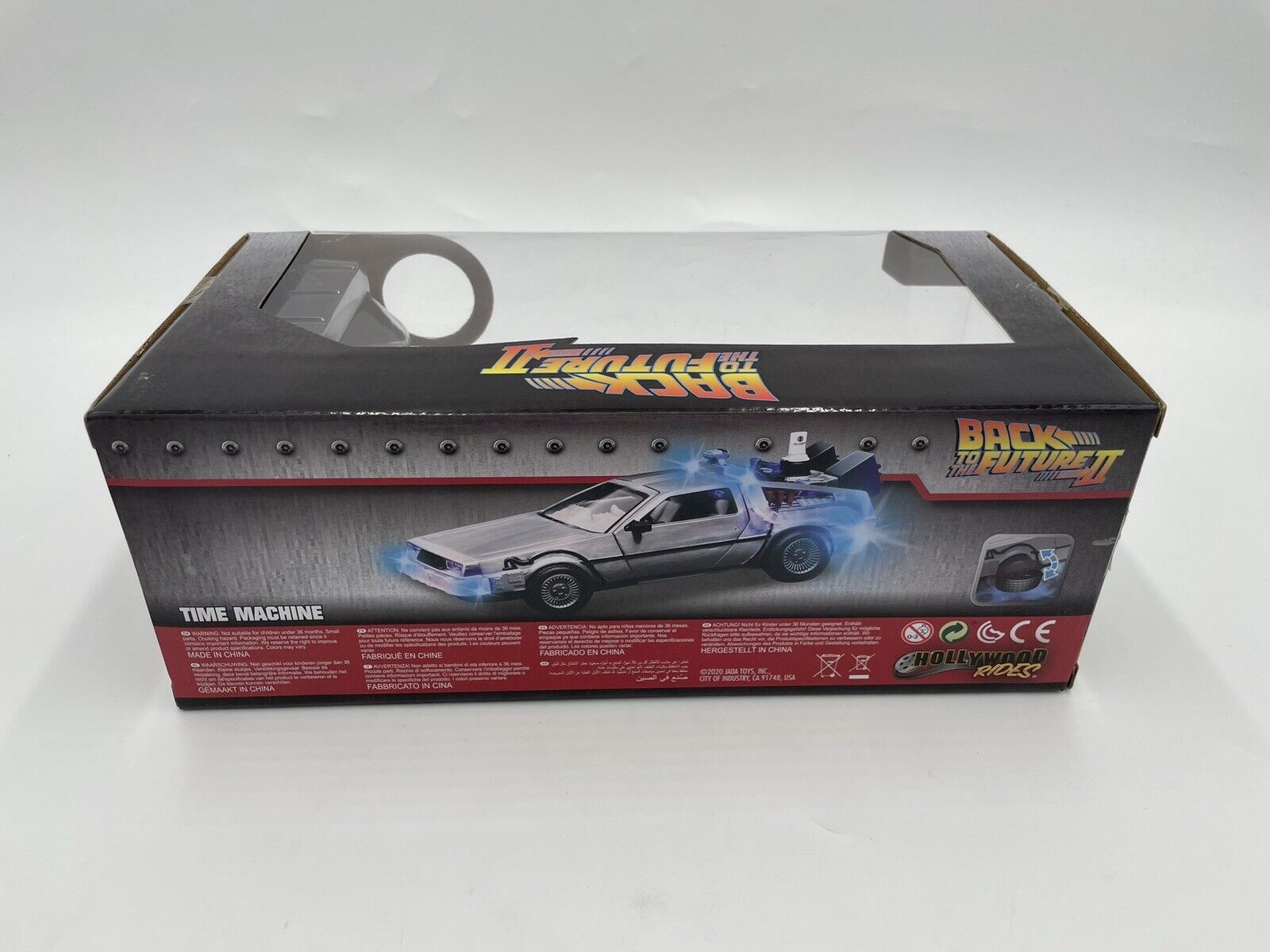 Christopher Lloyd Autographed Delorean DieCast Back to the Future II CIB w/COA